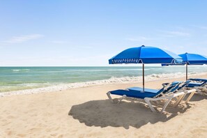 Aan het strand