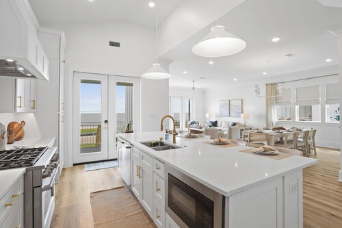 High-End Beachfront Home w/ Private Pool & Big Water Views!