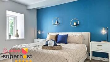 2 bedrooms, iron/ironing board, travel crib, WiFi