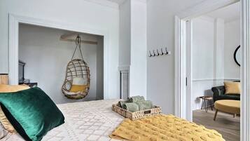 2 bedrooms, iron/ironing board, travel crib, WiFi