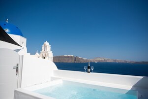 Villa Elite, 2 habitaciones, bañera de hidromasaje, vistas al mar | Terraza o patio