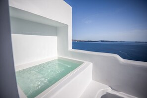 Superior-Suite, Whirlpool, Meerblick | Ausblick vom Zimmer