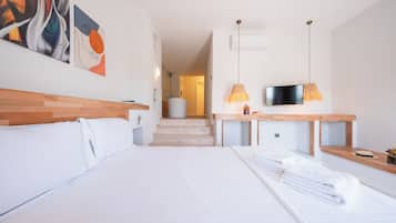 Deluxe-værelse - havudsigt | Premium-sengetøj, gratis Wi-Fi, sengetøj