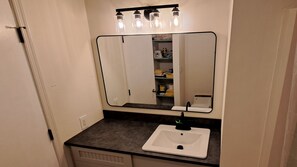 Towels, soap, toilet paper