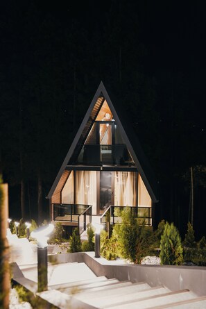 Front of property - evening/night - inwoods Tsikhisdziri (Tsikhisdziri)