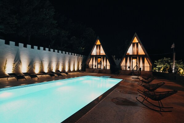 Front of property - evening/night