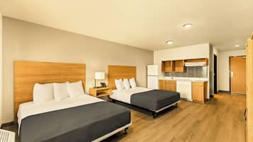 Suite, 2 Queen Beds, Mobility Accessible, Non Smoking | Laptop workspace, free WiFi, bed sheets