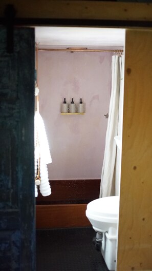 Séchoir à cheveux, serviettes fournies, savon, papier de toilette