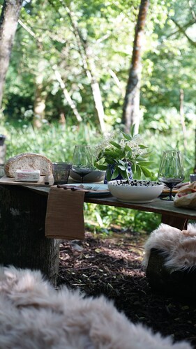 Off-grid Cabin, Outdoor Bath, 15 min from Bruton
