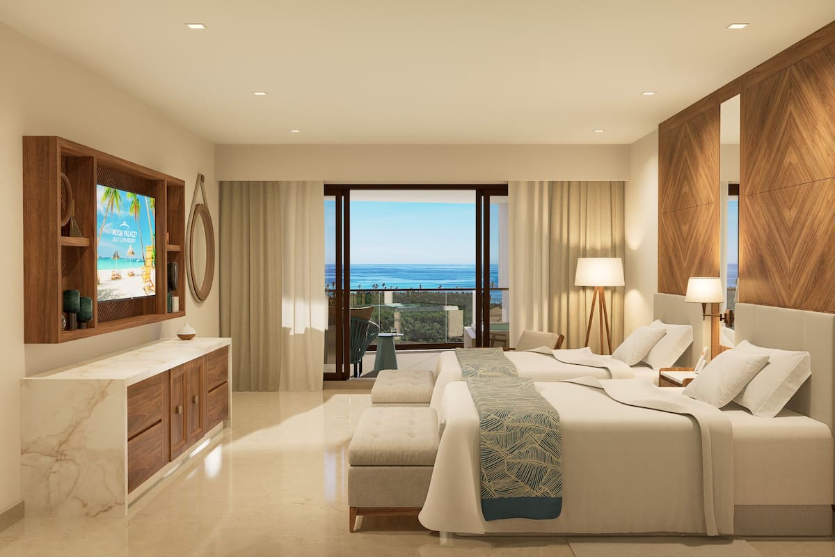 Grand Deluxe Ocean View | Sängtillbehör av högsta kvalitet och duntäcken