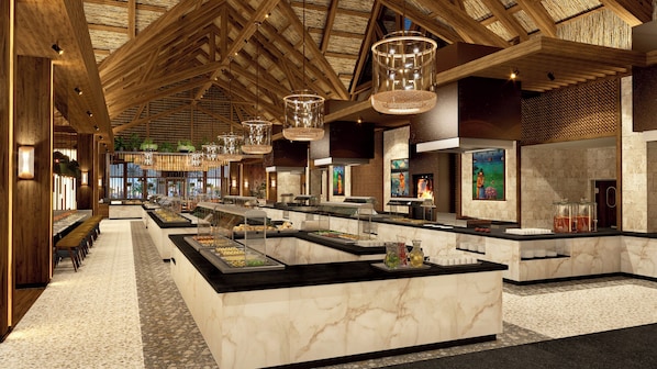 Free daily buffet breakfast