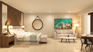 Grand Family Suite Golf View | Premium bedding, down comforters, free minibar, in-room safe