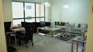 Living area - Free Gym and Pool Near to Beach Bunk Bed (Dubai)