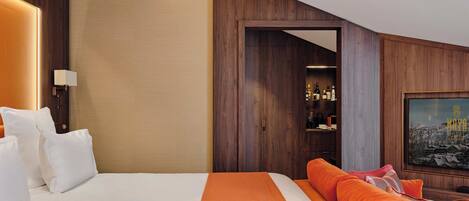 Deluxe Double Room | Premium bedding, memory-foam beds, free minibar items, desk
