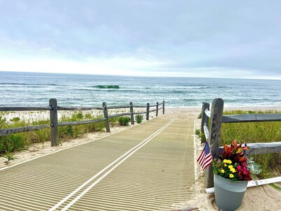 Luxury Beach House with Private Beach in fabulous Mantoloking, NJ.