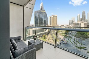Luxury Apartment, City View | Balcony