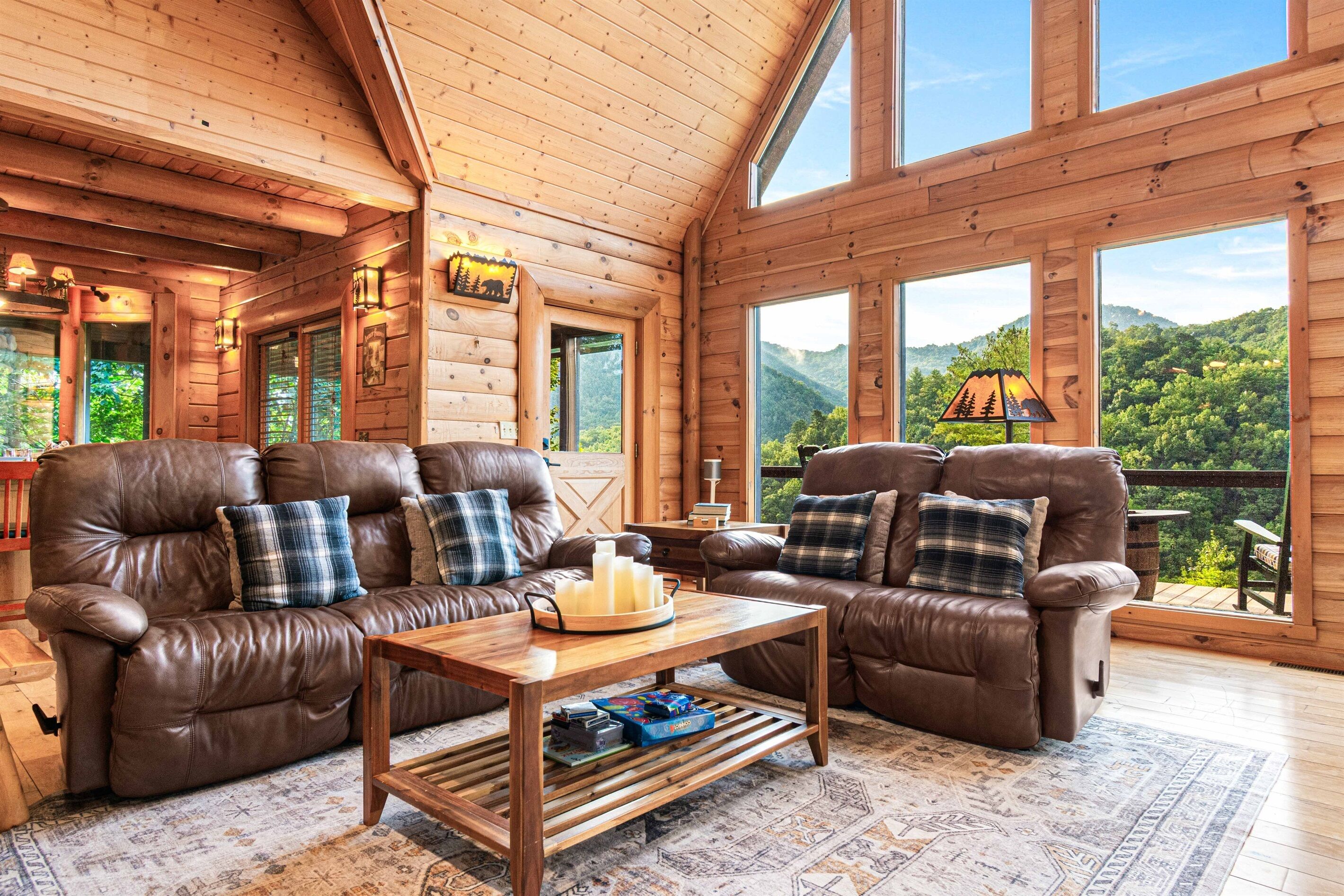 Smart TV, fireplace, video games, DVD player