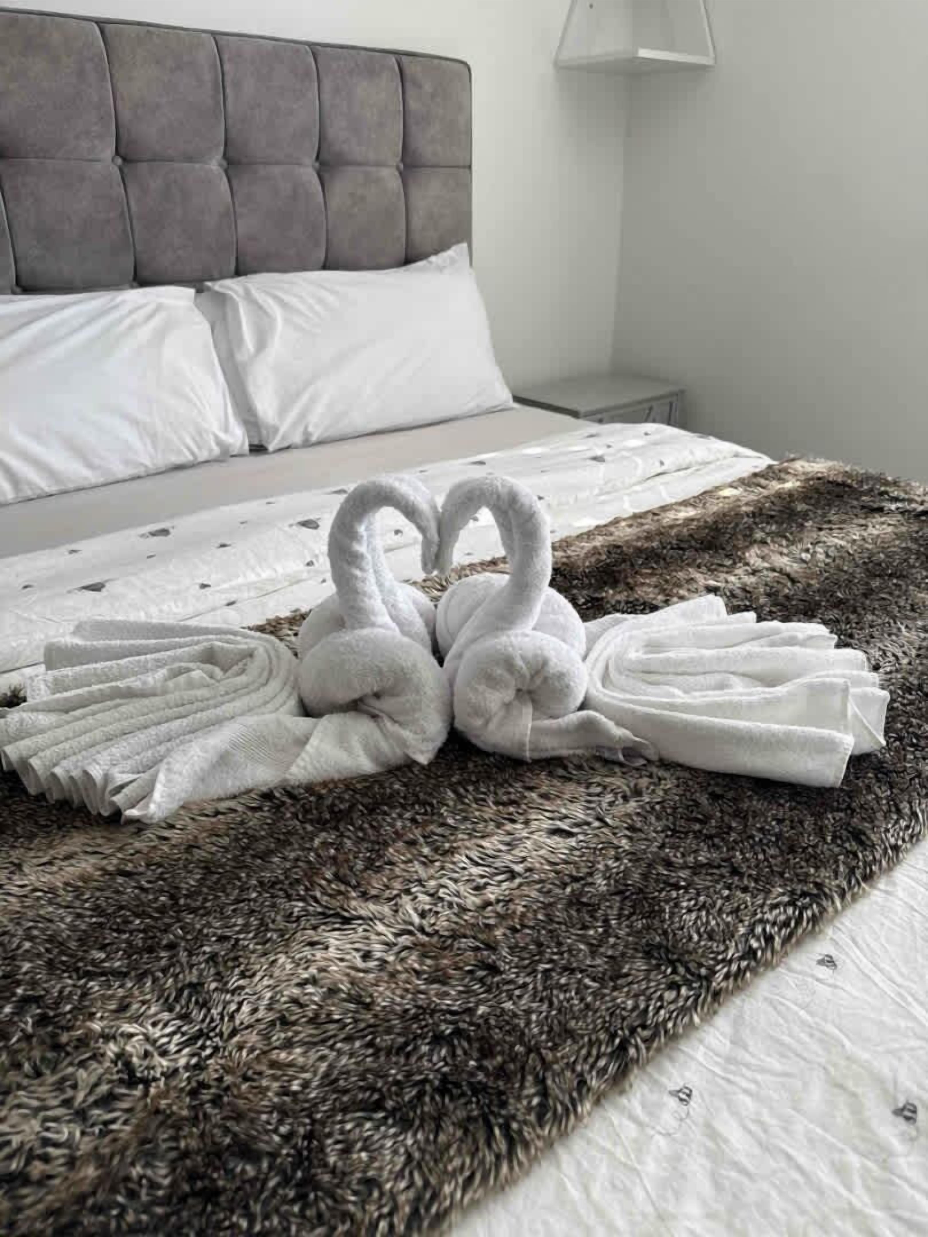 4 slaapkamers, een bureau, een strijkplank/strijkijzer, gratis wifi