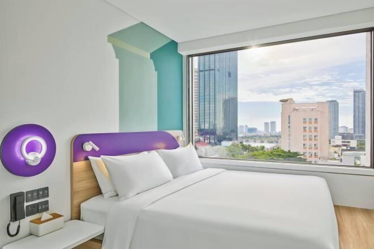 In-room safe, desk, laptop workspace, blackout curtains