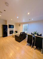 Superior Apartment, City View | Living area | 32-inch LCD TV with satellite channels, Netflix, streaming services