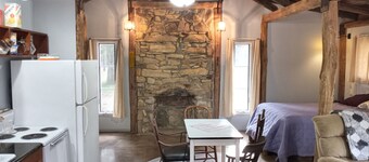 Charming cabin get away w/ walk-in shower, kitchenette,  AC/heat, WiFi