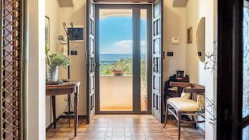 Comfort Apartment | Living area | 30-inch TV with satellite channels