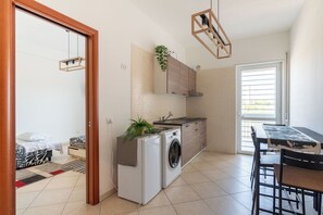 Apartament estàndard, 1 dormitori (Apartment) | Cuina privada | Frigorífic, microones i placa de cuina 