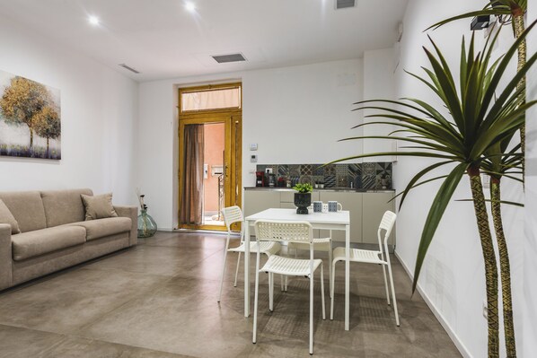 Standard Apartment, 1 Bedroom (Apartment) | Living area | 30-inch TV with satellite channels