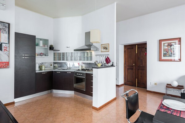 สแตนดาร์ดอพาร์ทเมนท์, 1 ห้องนอน (Apartment) | ครัวส่วนตัว | ตู้เย็น, ไมโครเวฟ, เครื่องล้างจาน, เครื่องครัว/จาน/ช้อนส้อม