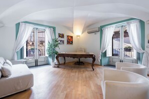 Standard Apartment, 1 Bedroom (Apartment) | Living area | 30-inch TV with satellite channels