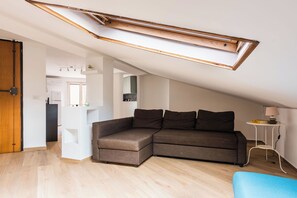 Standard Apartment, 1 Bedroom (Apartment) | Living area | 30-inch TV with satellite channels