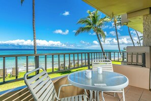 Leilighet, 2 soverom, havutsikt | Terrasse/patio