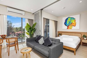 Basic Apartment, Non Smoking, Balcony | Living area