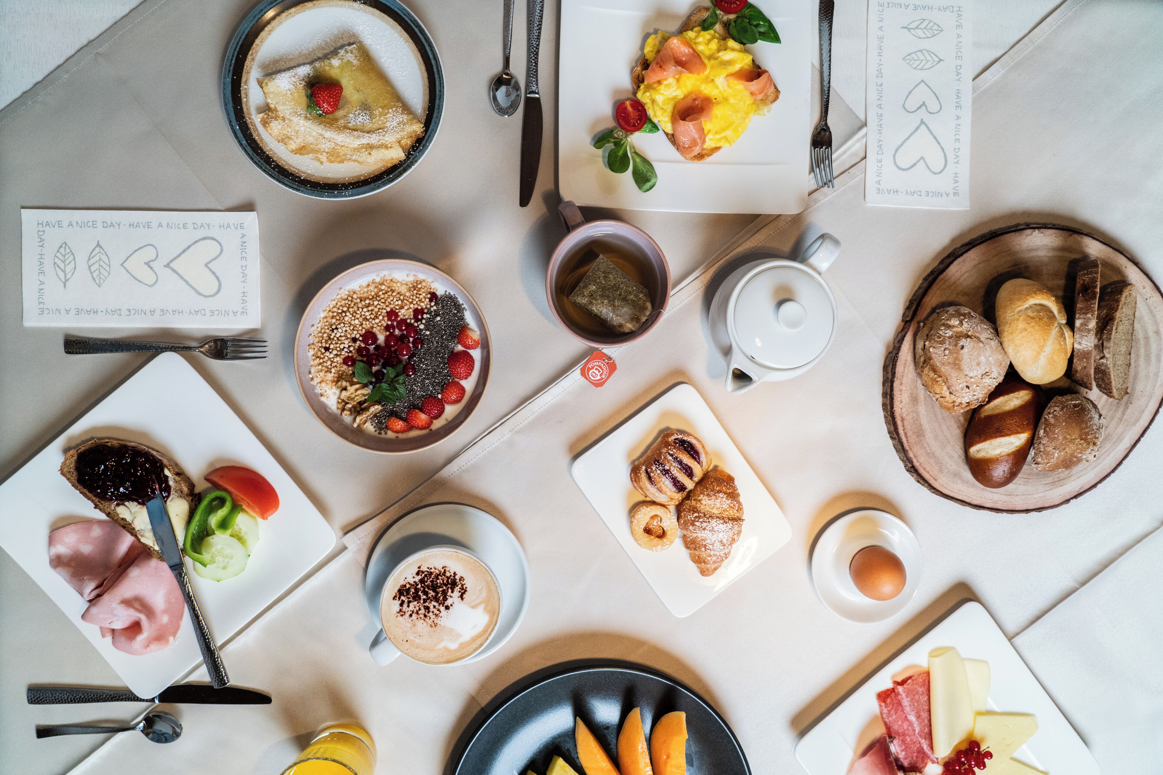 Free daily buffet breakfast 