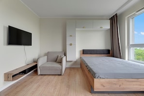Comfort Studio, Balcony | Iron/ironing board, free WiFi