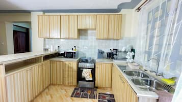 Microwave, oven, stovetop, paper towels