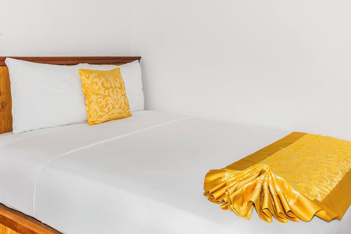 Blackout curtains, iron/ironing board, free WiFi, bed sheets