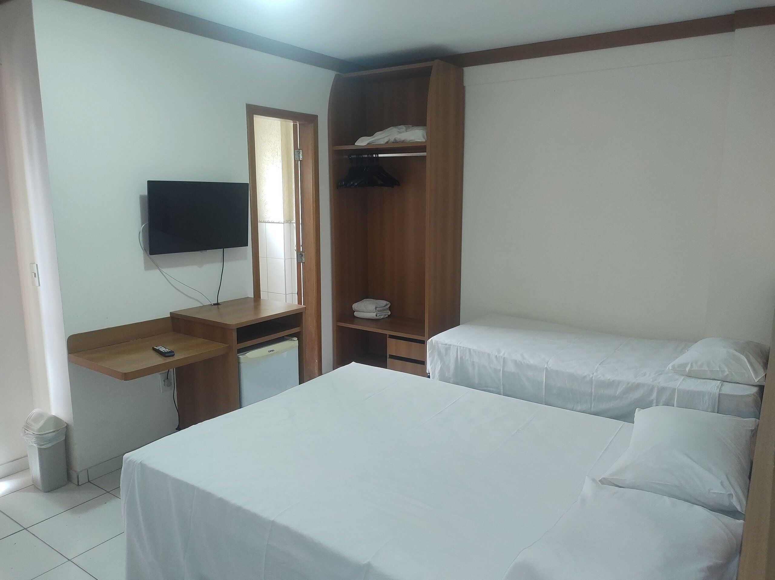 Blackout drapes, free WiFi, bed sheets