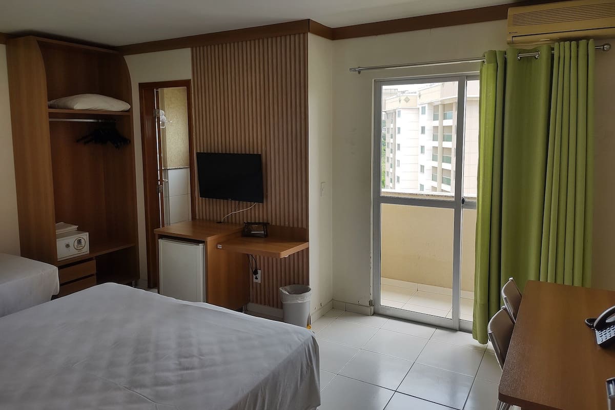 Basic Apartment | Blackout drapes, free WiFi, bed sheets