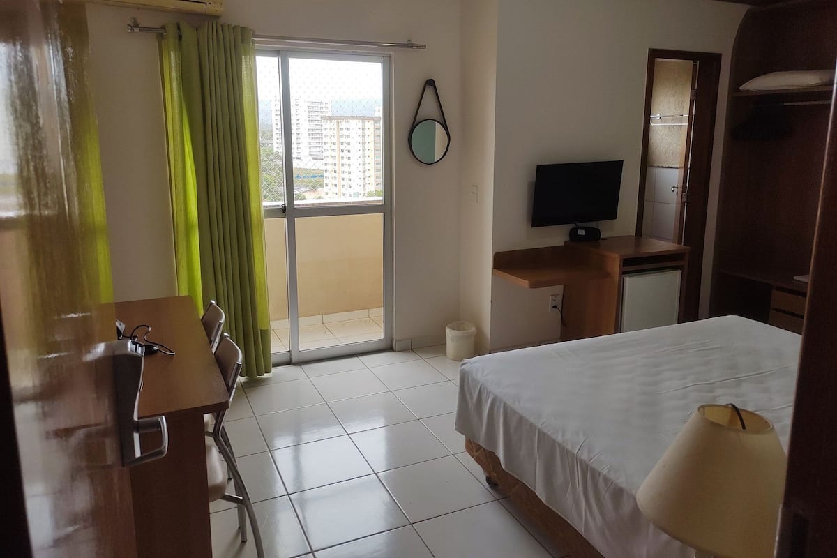 Basic Apartment | Blackout drapes, free WiFi, bed sheets