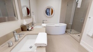 Hair dryer, towels