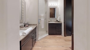 Hair dryer, towels