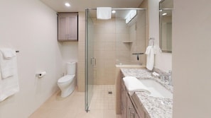 Shower, hair dryer