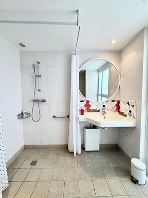 Shower, hair dryer - Maisonnette tout confort - Vue mer - Piscine (Guidel)
