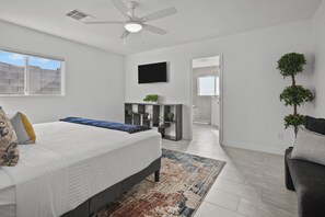 4 bedrooms, iron/ironing board, travel cot, free WiFi