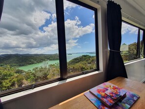 Interior - Sweeping Bay of Islands views, modern, private studio, close to Paihia and Opua. (Opua)