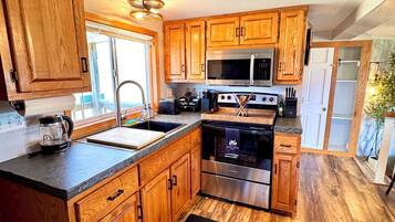 Microwave, oven, stovetop