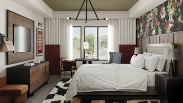 Premium bedding, in-room safe, desk, free rollaway beds