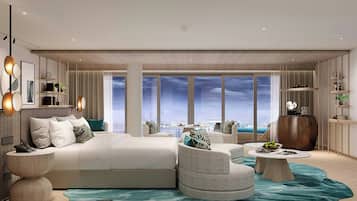 Suite, 1 King Bed, Non Smoking, Sea View (Balcony) | Minibar, in-room safe, soundproofing, iron/ironing board