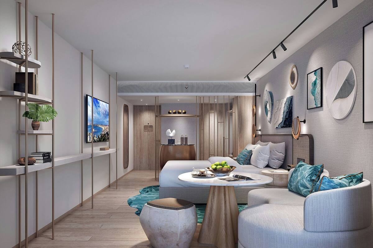 Camera Deluxe, 1 letto king | Minibar, una cassaforte in camera, insonorizzazione, ferro/asse da stiro